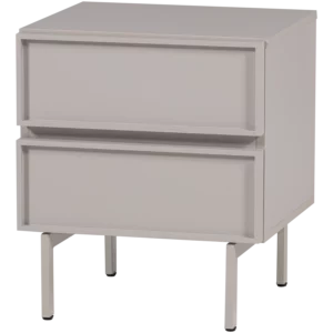 Tours Ladekast/Nachtkastje 2 Lades Melamine/Mdf Zand