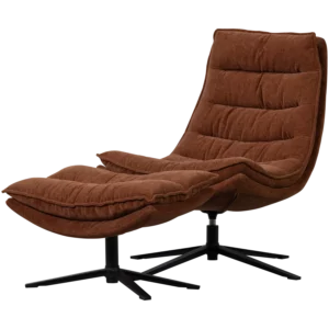 Draaifauteuil Kube Met Hocker