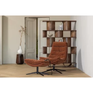 Alternative view of Draaifauteuil Kube Met Hocker