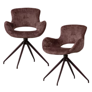 Draaibare Eetkamerstoel Eliva Structure Velvet
