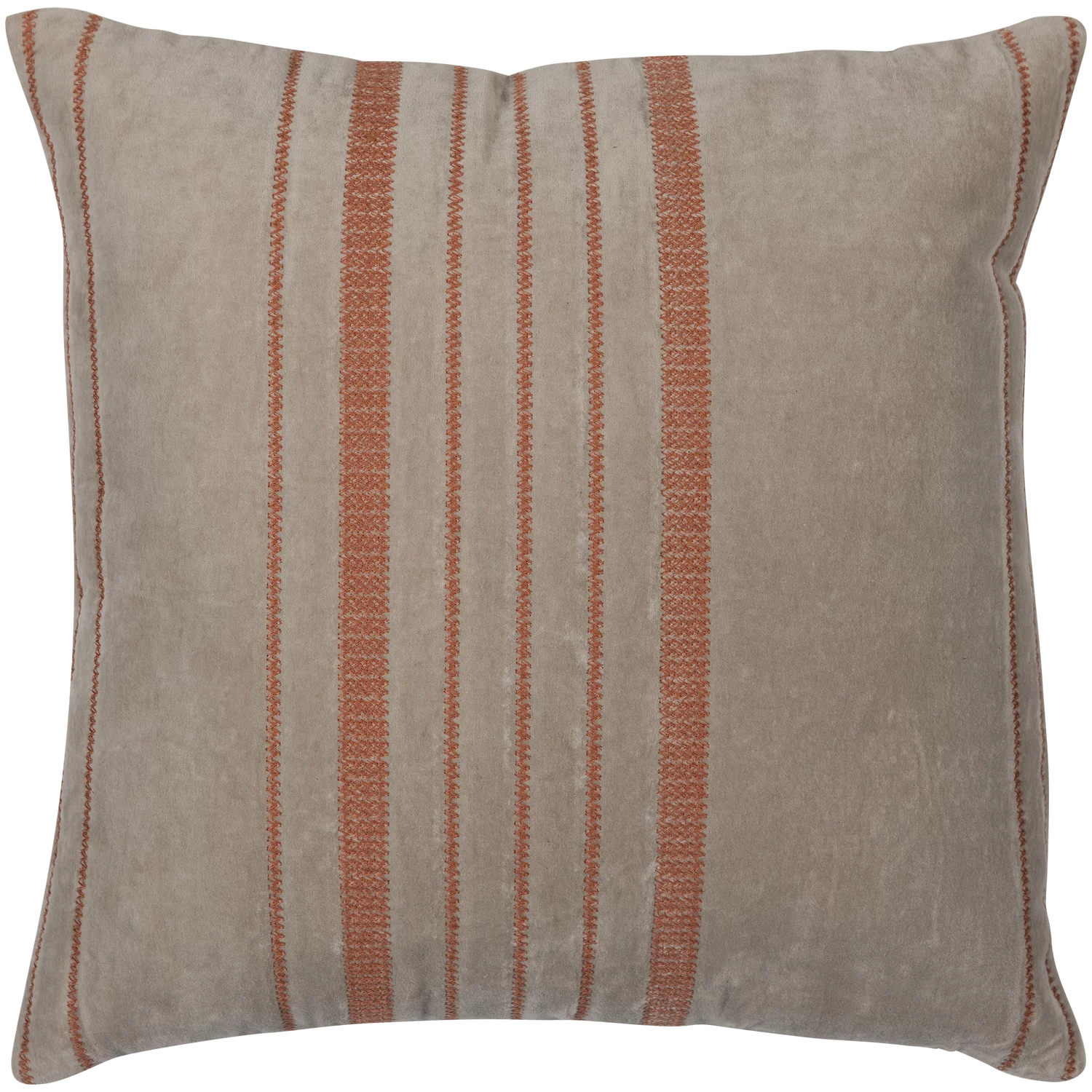 Aziz Kussens Velvet Bruin/Naturel - Set Van 3 - Afbeelding 7