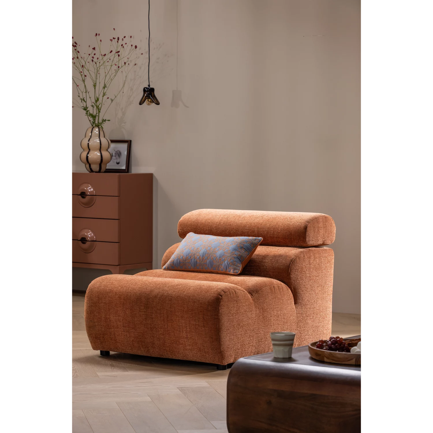 Elle Hanglamp Klein Glas Bruin - Afbeelding 3