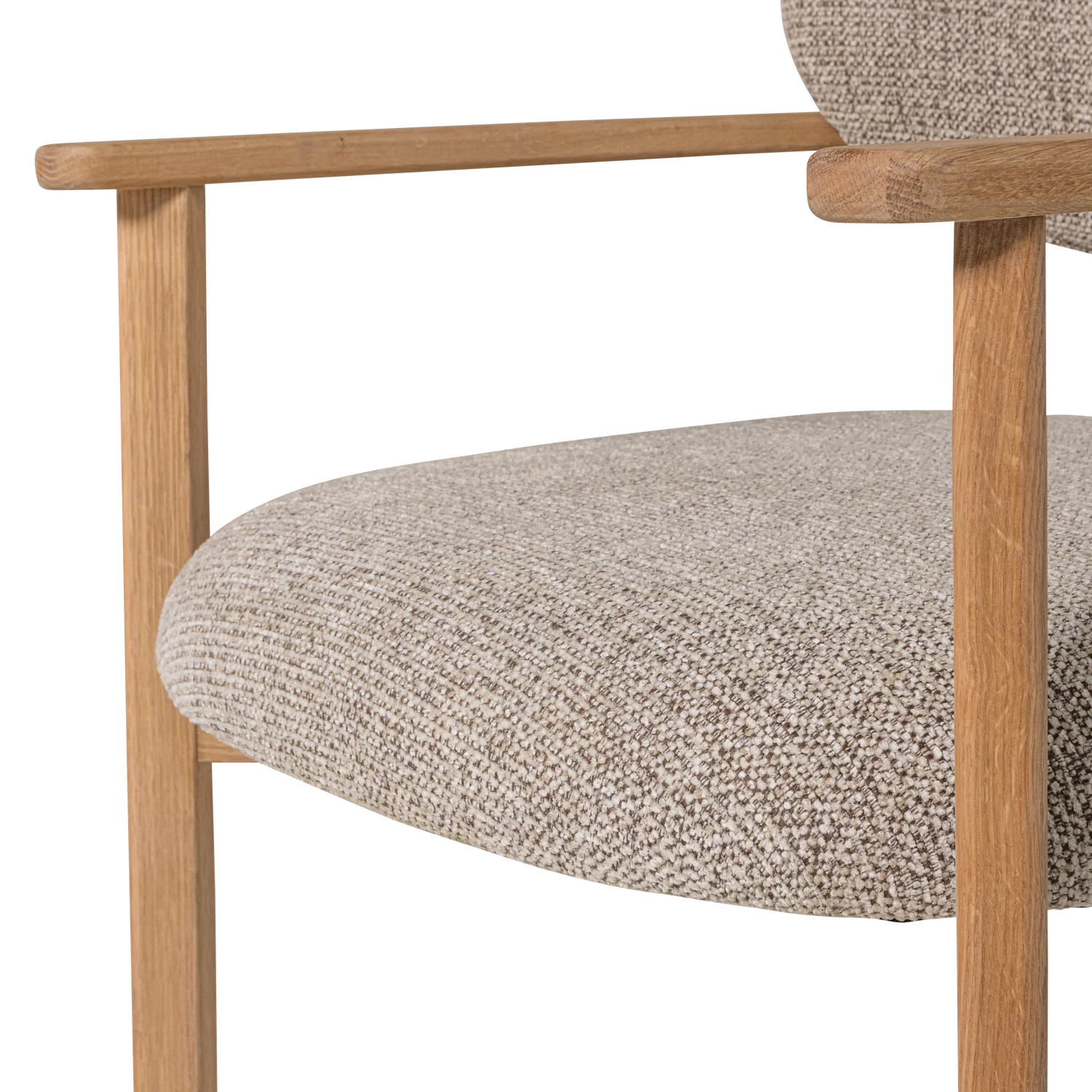 Fauteuil Udar Geweven Melange Stof - Afbeelding 7