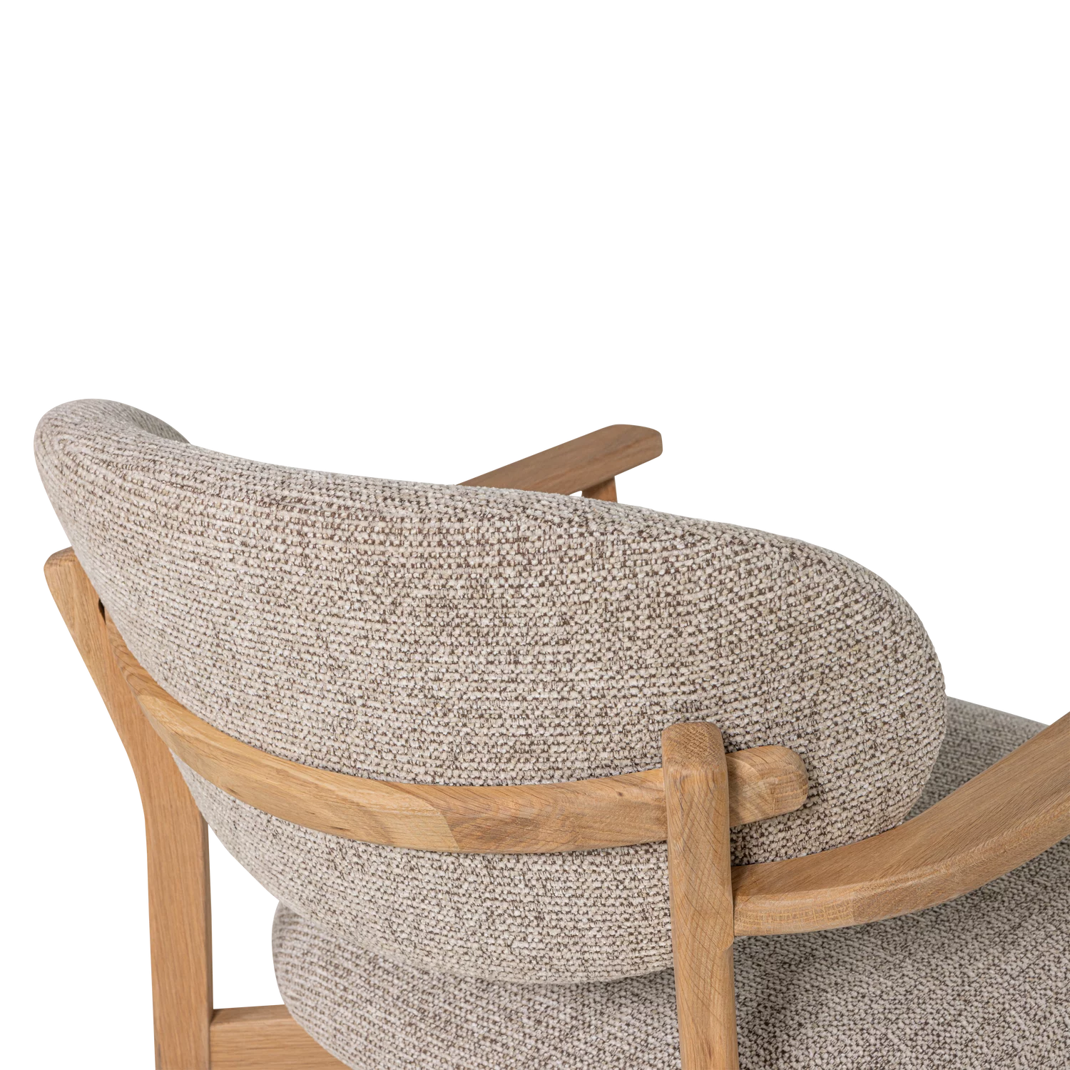 Fauteuil Udar Geweven Melange Stof - Afbeelding 8