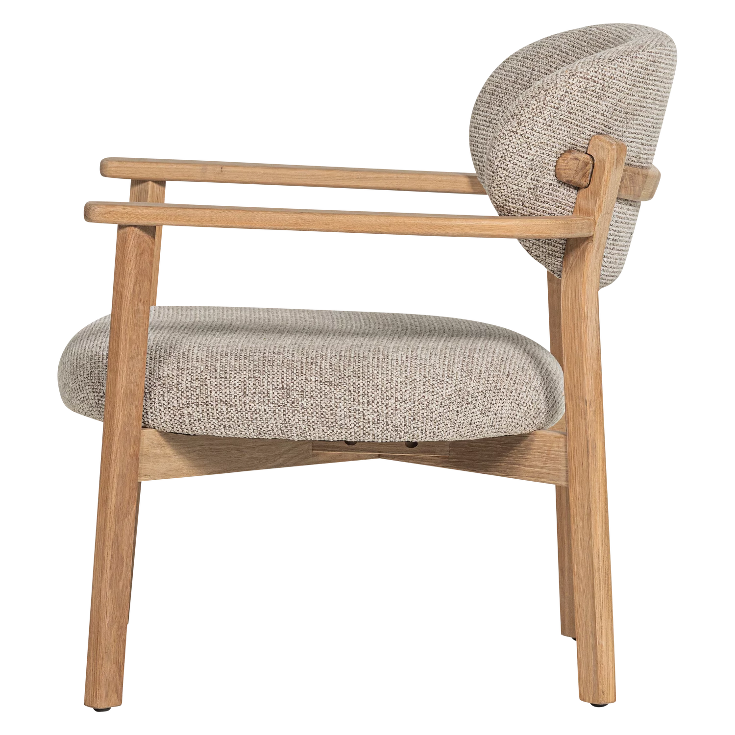 Fauteuil Udar Geweven Melange Stof - Afbeelding 5