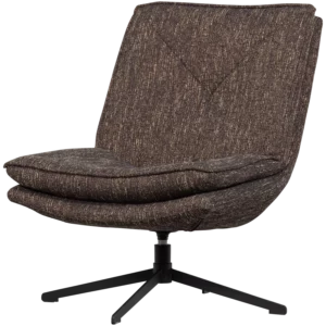 Draaifauteuil Milaro Geweven Melange Stof