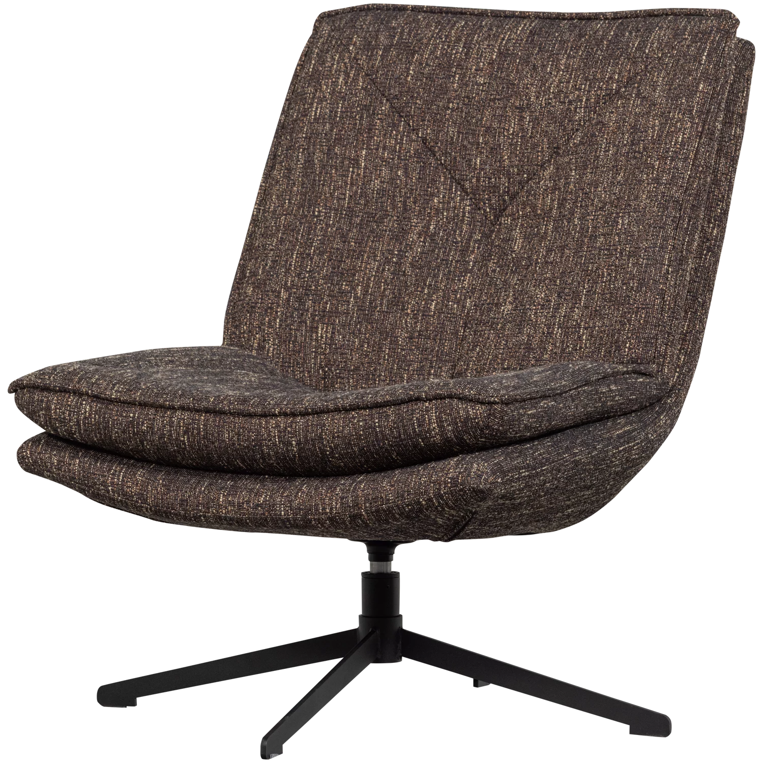 Draaifauteuil Milaro Geweven Melange Stof