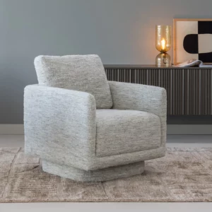Alternative view of Draaifauteuil Oska Melange Stof