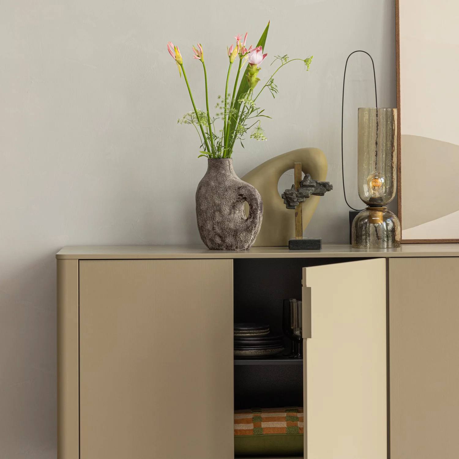 Dressoir Gunnar Grenenhout, 200Cm - Afbeelding 3