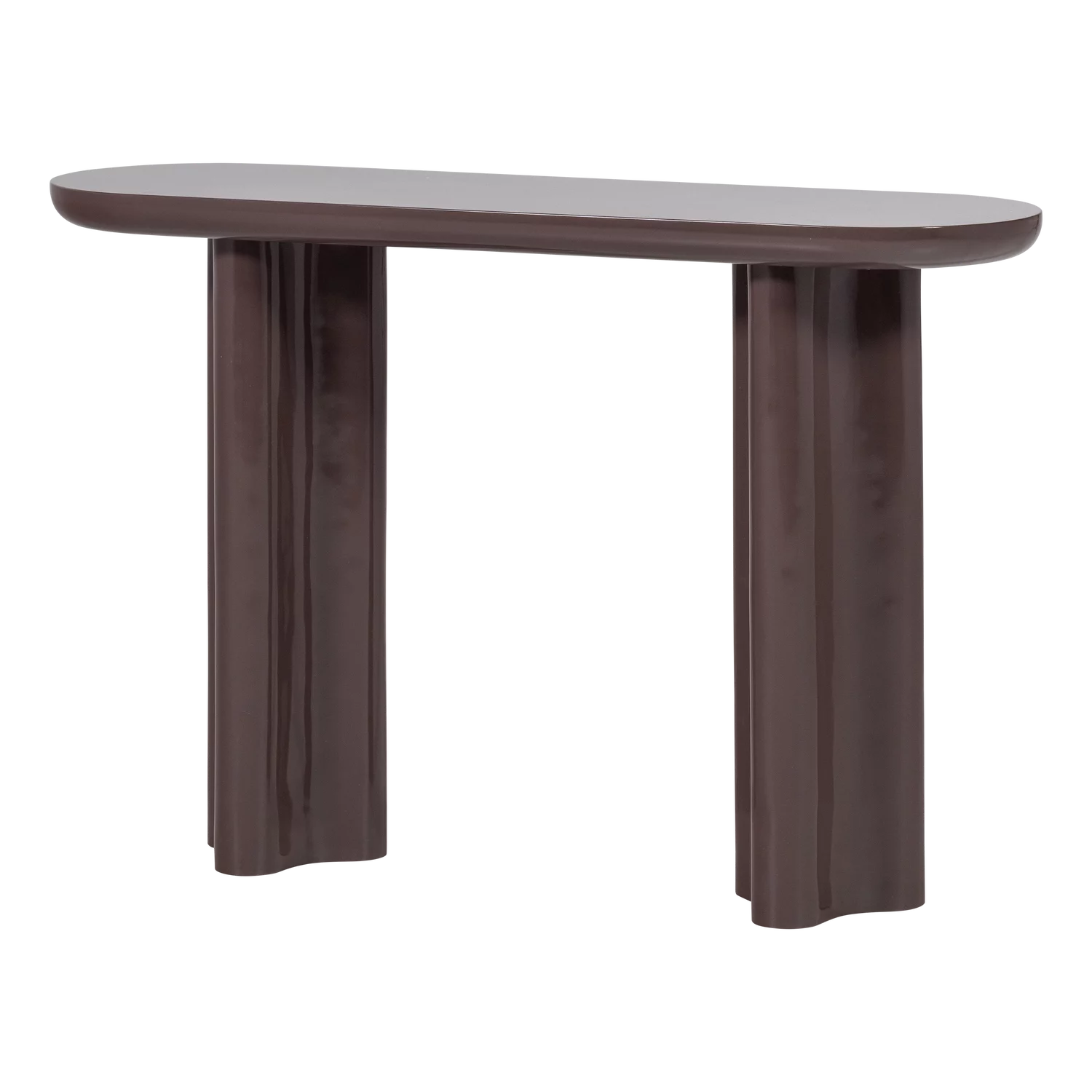 Evara Sidetable Hout Hoogglans Donkerbruin [Fsc]