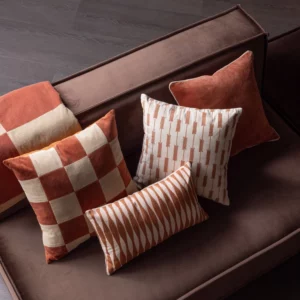 Alternative view of Zena Kussens Roze/Roestbruin - Set Van 4