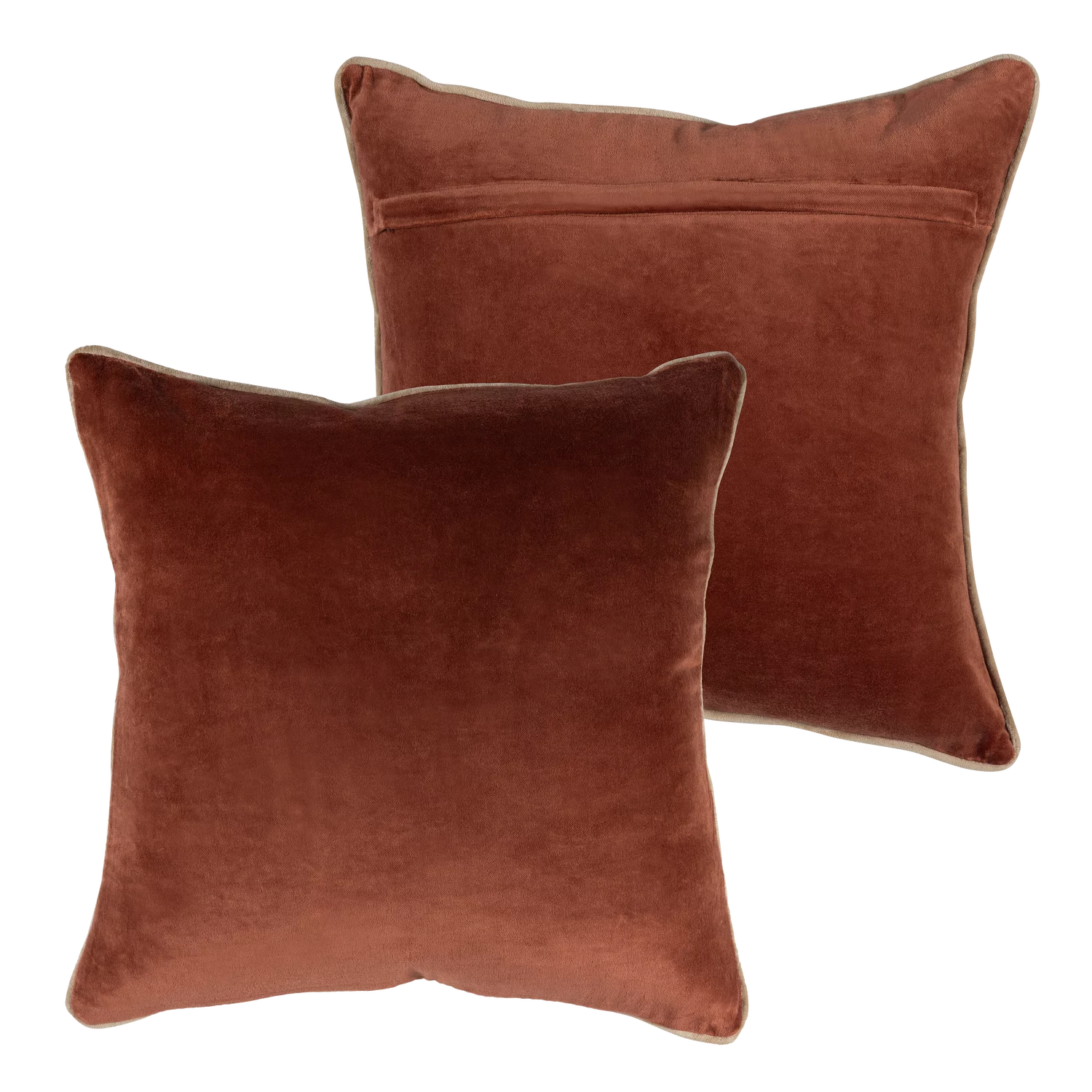 Zena Kussens Roze/Roestbruin - Set Van 4 - Afbeelding 4