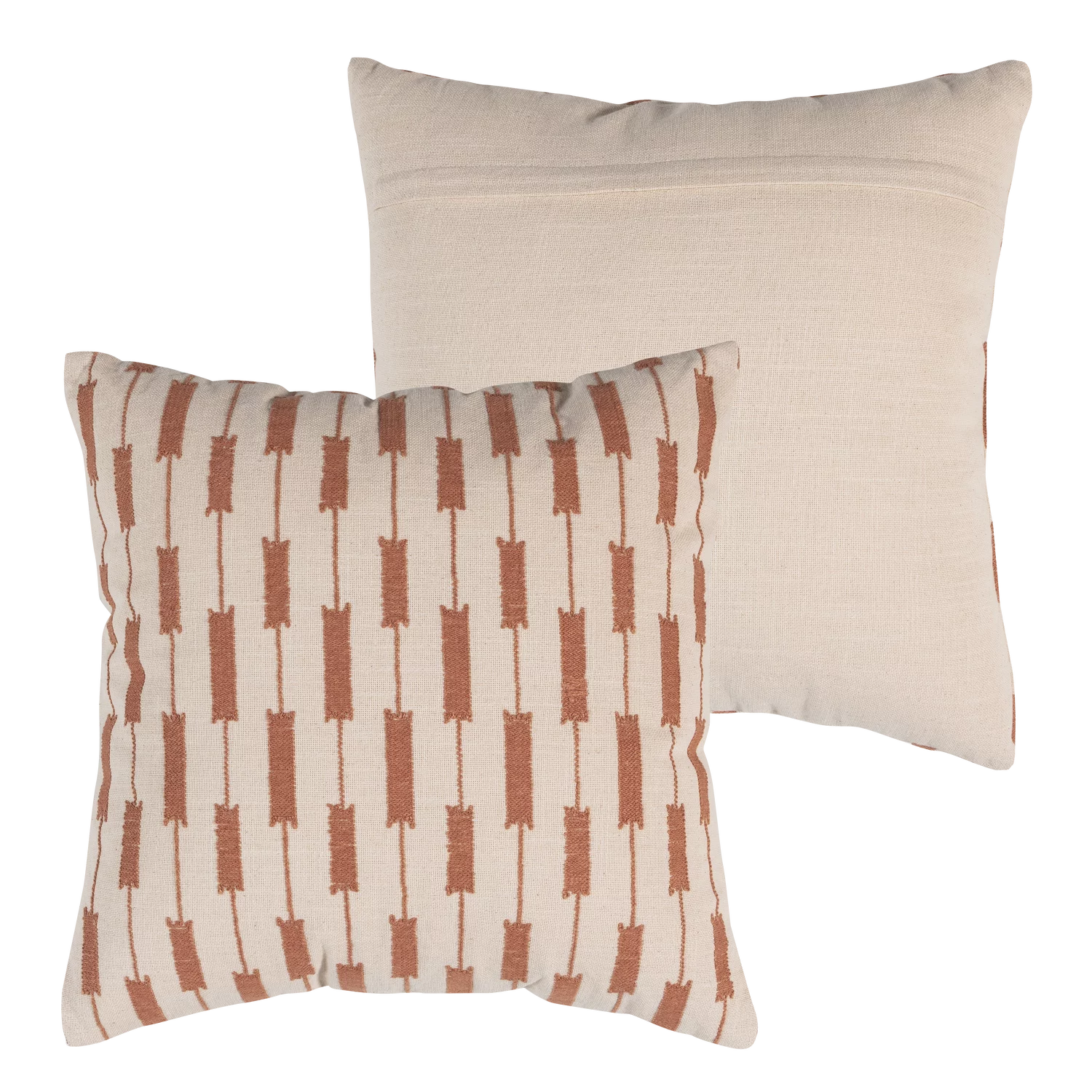 Zena Kussens Roze/Roestbruin - Set Van 4 - Afbeelding 5