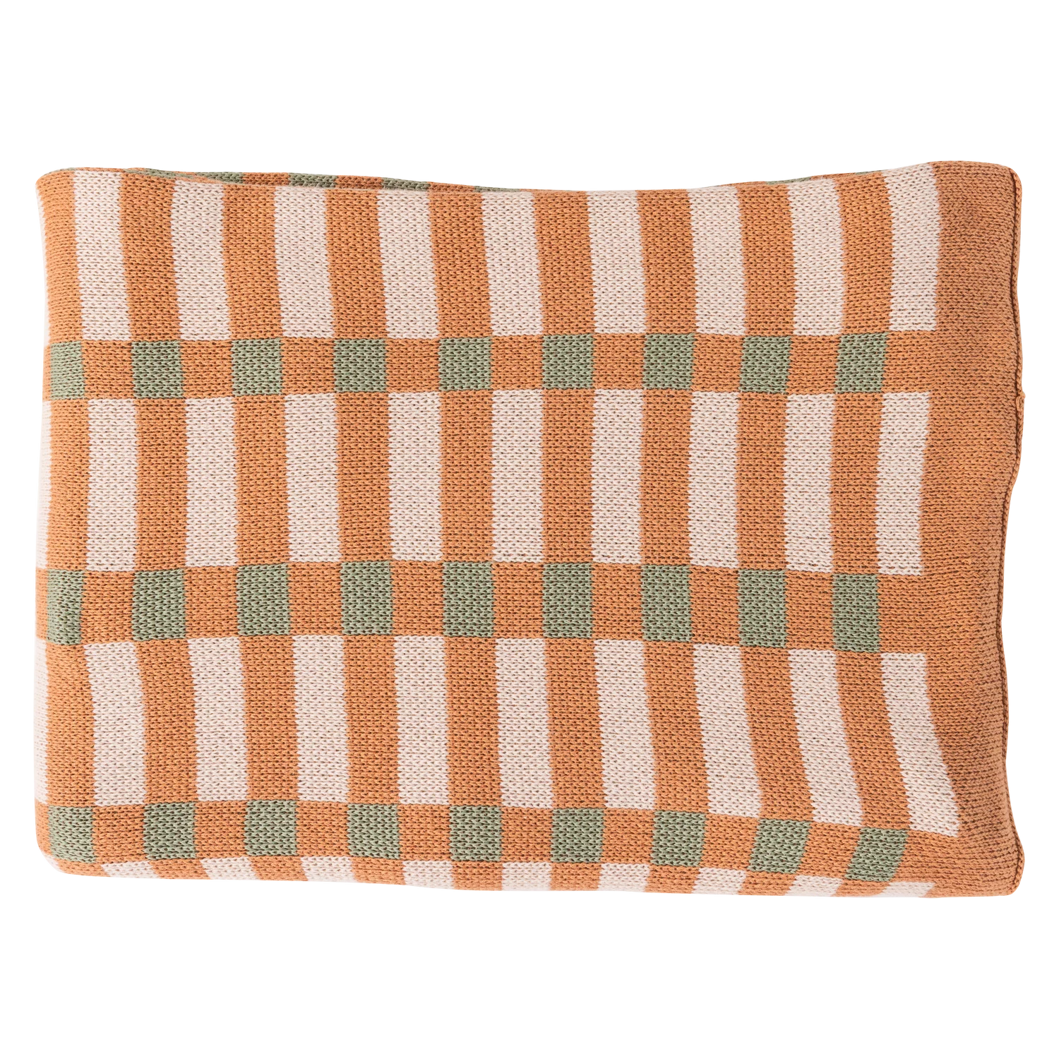 Vola Plaid 130X170 Cm Groen/Oranje - Afbeelding 3