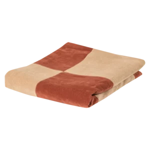 Zena Plaid 130X170 Cm Velvet Roestbruin/Beige