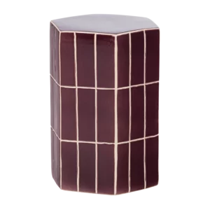 Plu Decoratieve Bijzettafel 42X30X26 Cm Keramiek Paars