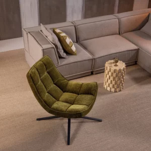 Alternative view of Draaifauteuil Maudi Chenille