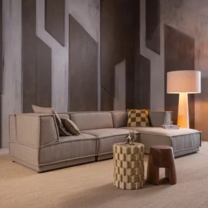 Alternative view of Loungebank Manu 286Cm, Chenille, Kleur Naturel