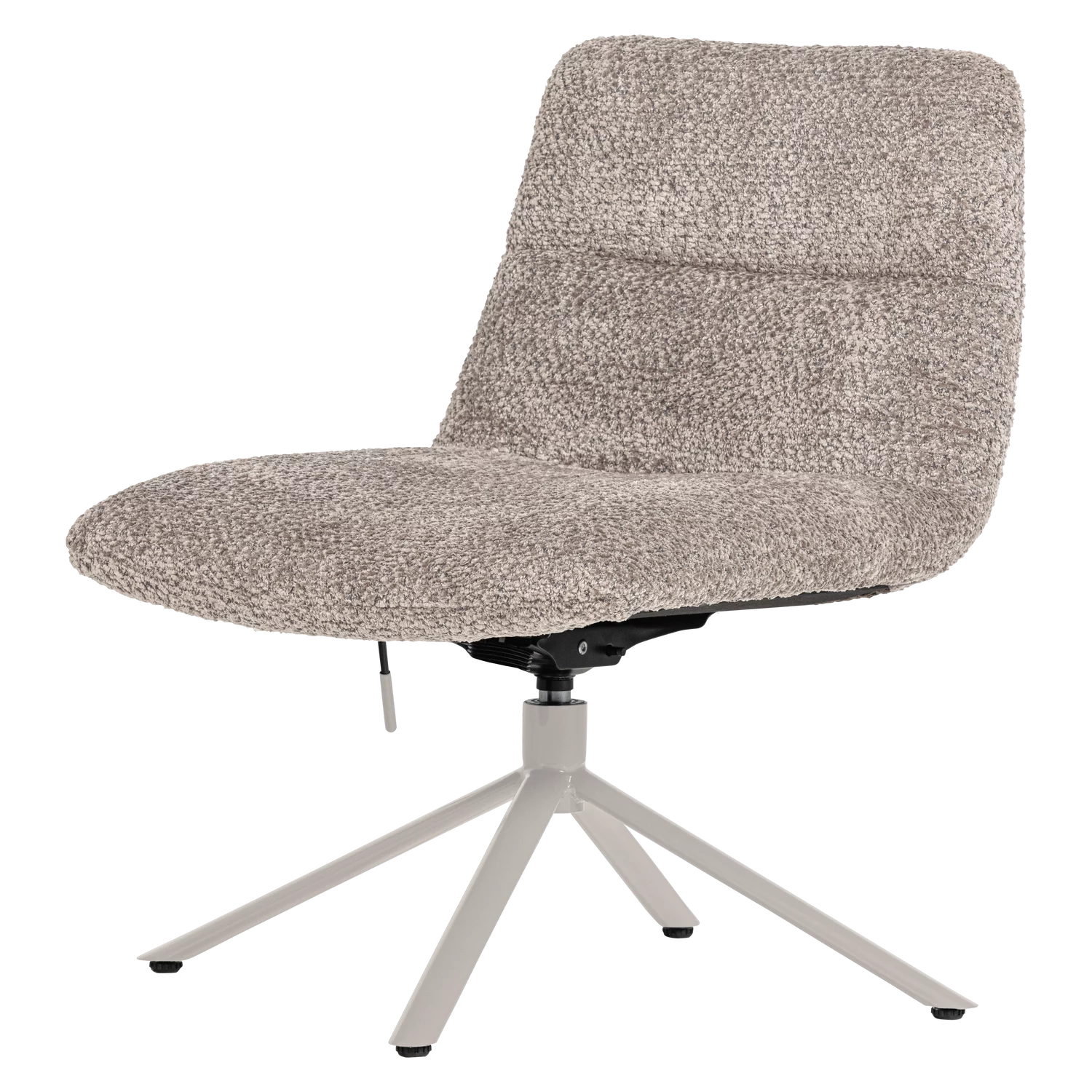 Verstelbare Draaifauteuil Soren Wollige Stof