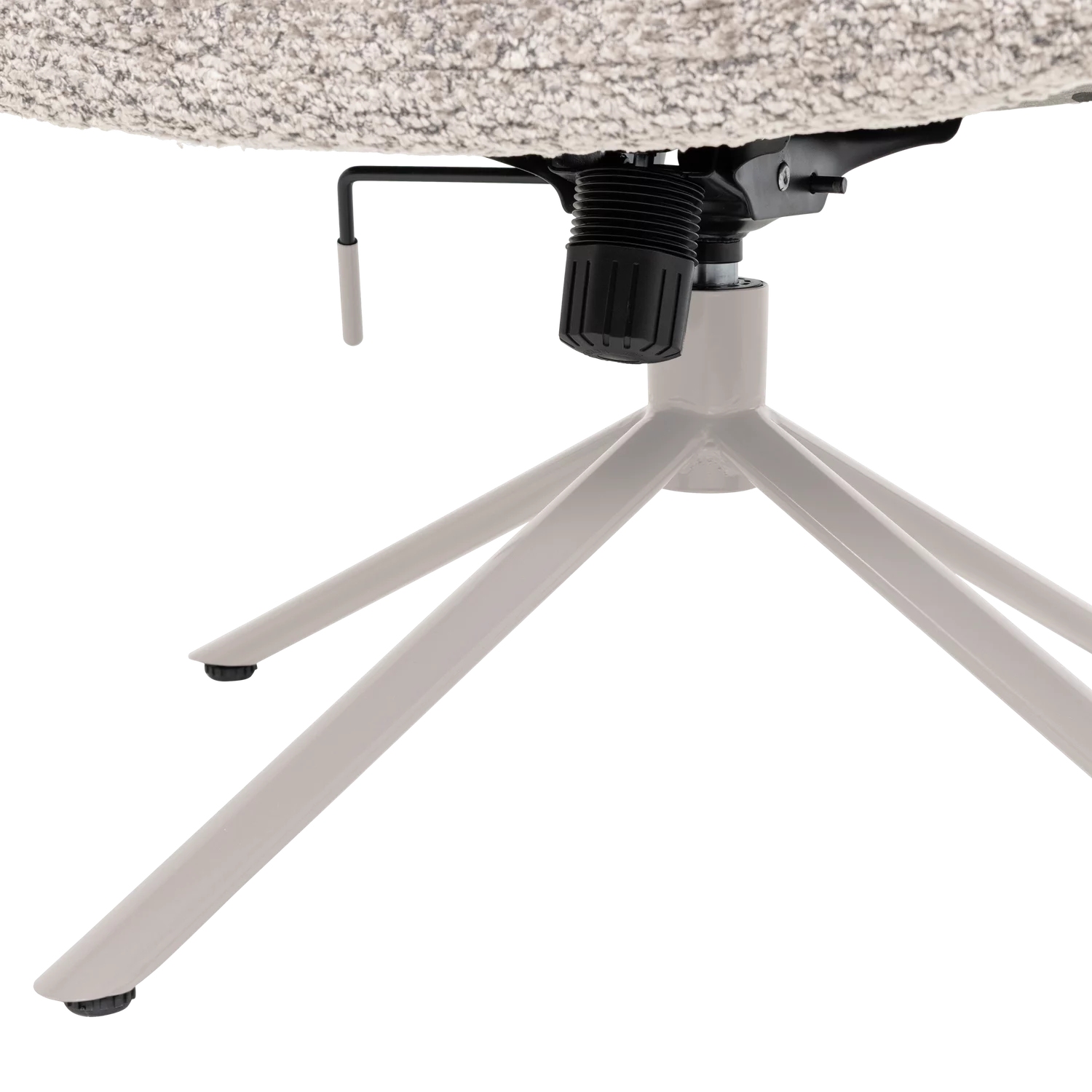 Verstelbare Draaifauteuil Soren Wollige Stof - Afbeelding 7