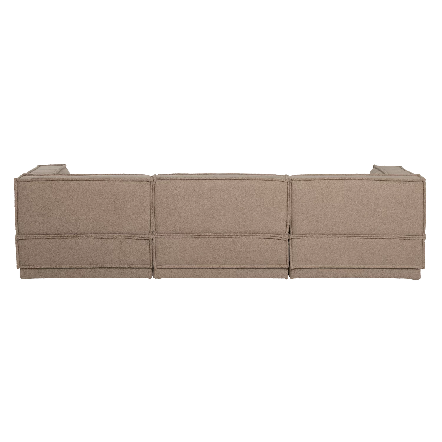 Loungebank Manu 286Cm, Teddy, Kleur Taupe - Afbeelding 4