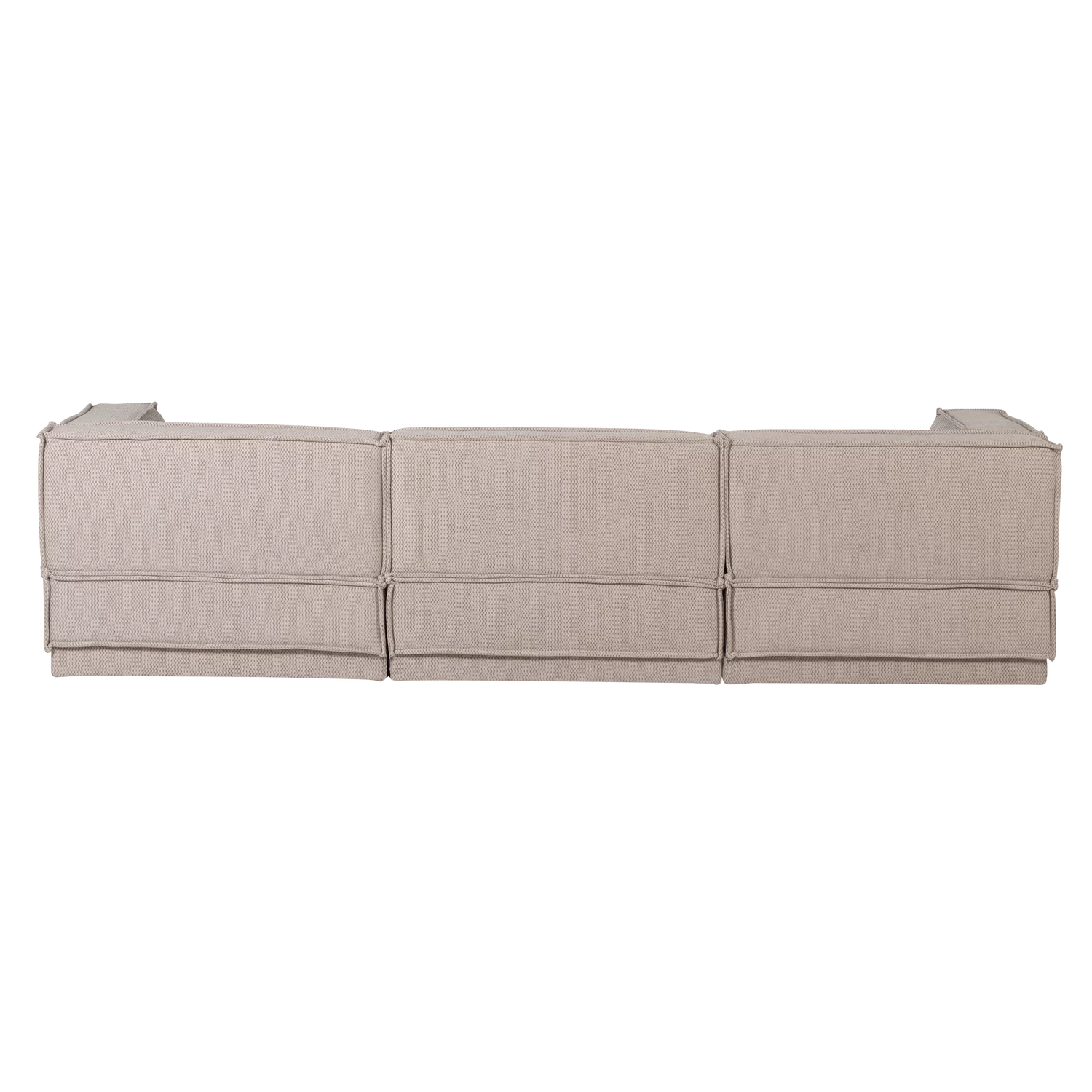 Loungebank Manu 286Cm, Chenille, Kleur Naturel - Afbeelding 6