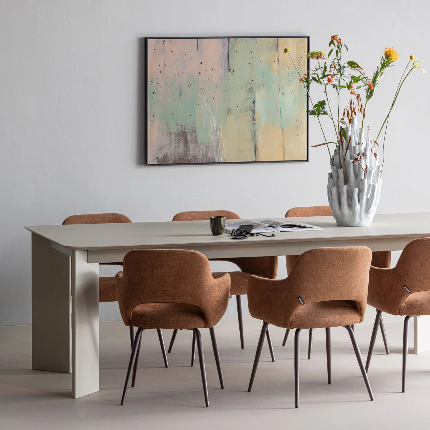 Tablo Eettafel Afgerond Vj 240X100 Cm Dakargrau [Fsc] - Afbeelding 3