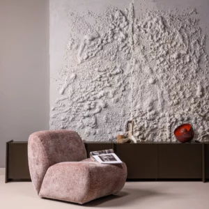 Alternative view of Nomu Fauteuil Craquele Velvet Lichtroze [Fsc]