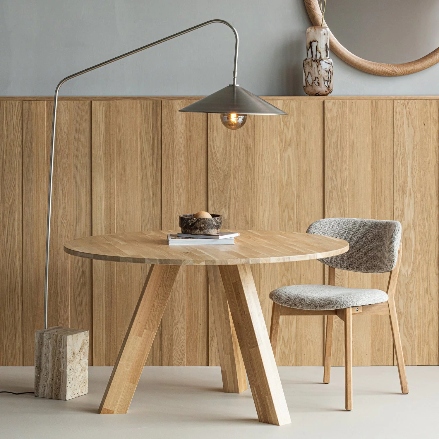 Udar Eetkamerstoel Naturel Met Houten Frame Naturel - Afbeelding 3