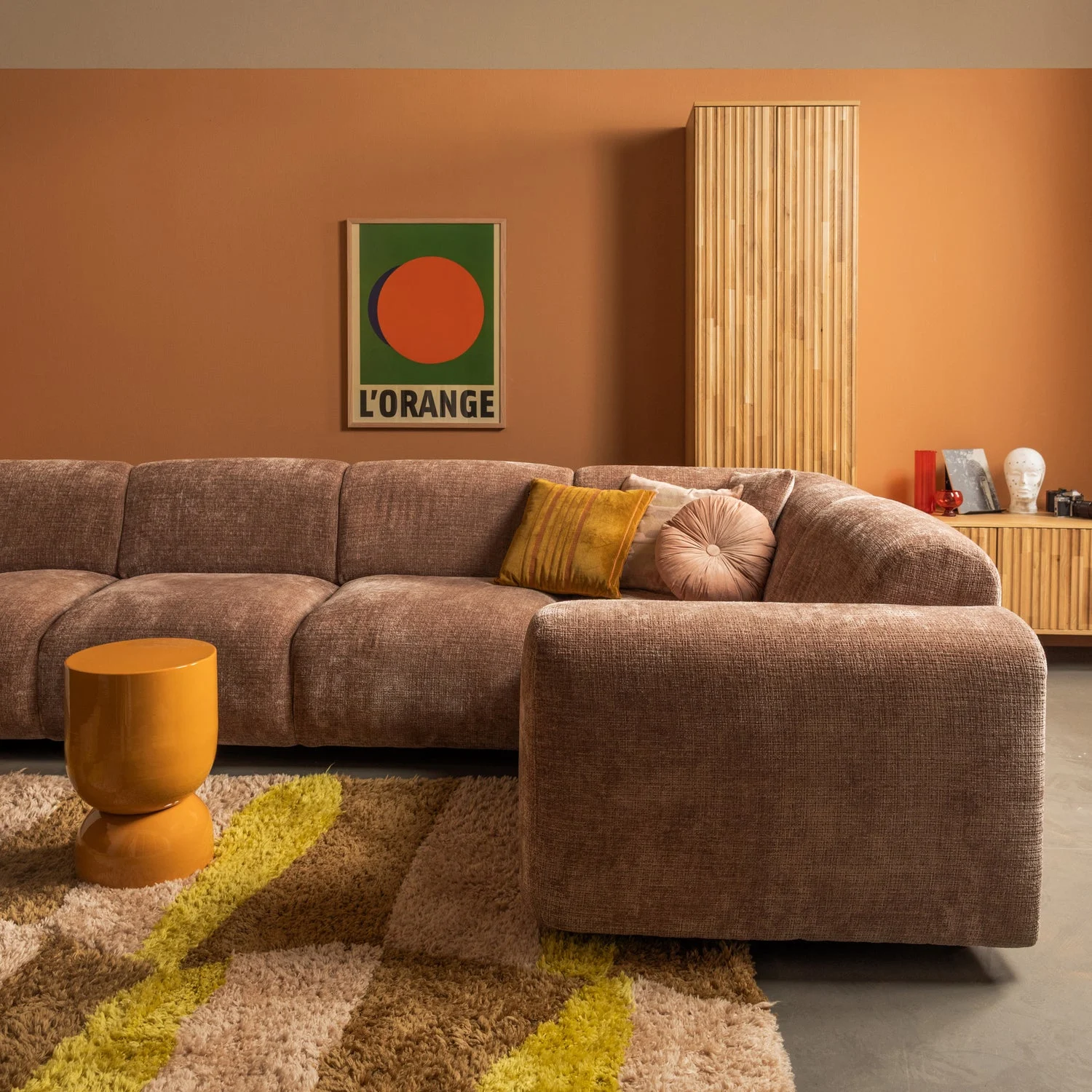 Musa Vloerkleed Grafisch Dessin Naturel/Geel 170X240 Cm - Afbeelding 3