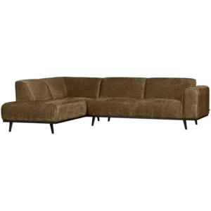 Hoekbank Statement Structure Velvet | 378652-Wh, 378655-Wh, 378652-Br, 378655-Br