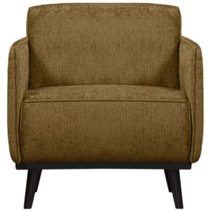 Statement Fauteuil Met Arm Structure Velvet Brass