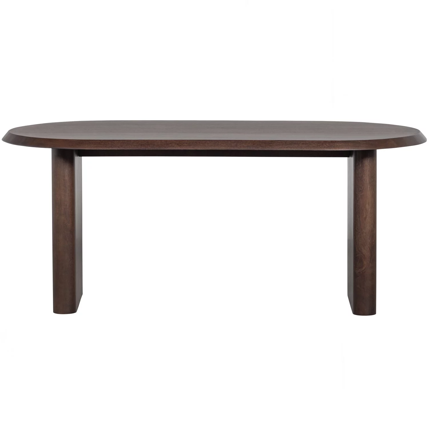 Ovale Eettafel Ellips Mangohout, Kleur Walnoot - Afbeelding 3