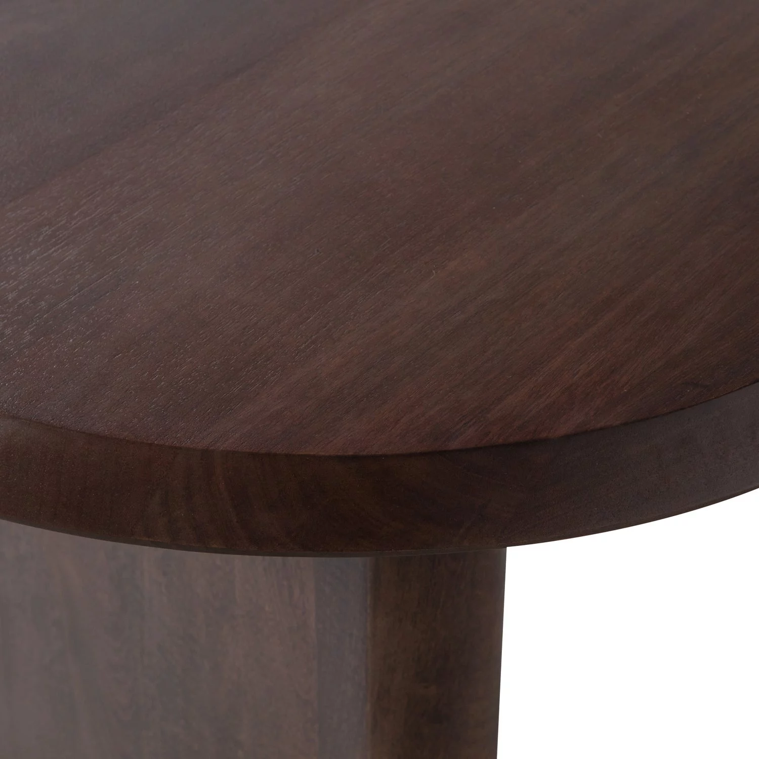 Ovale Eettafel Ellips Mangohout, Kleur Walnoot - Afbeelding 4