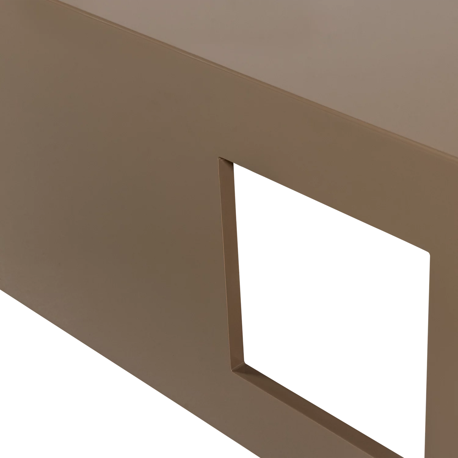 Modern Salontafel Mdf Hout Hoogglans Zand - Afbeelding 4