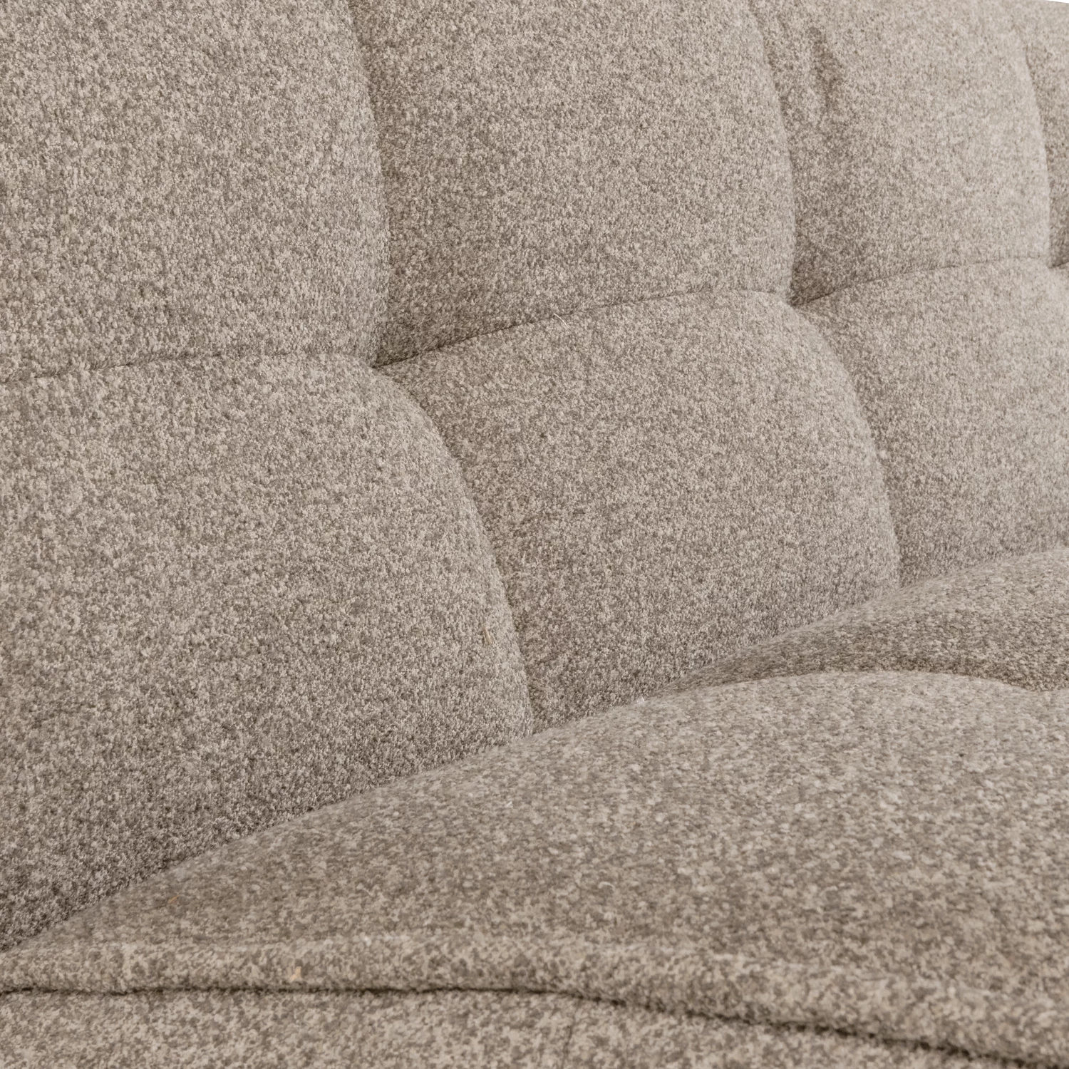 Cluster 3-Zits Bank Boucle Khaki Bruin - Afbeelding 4