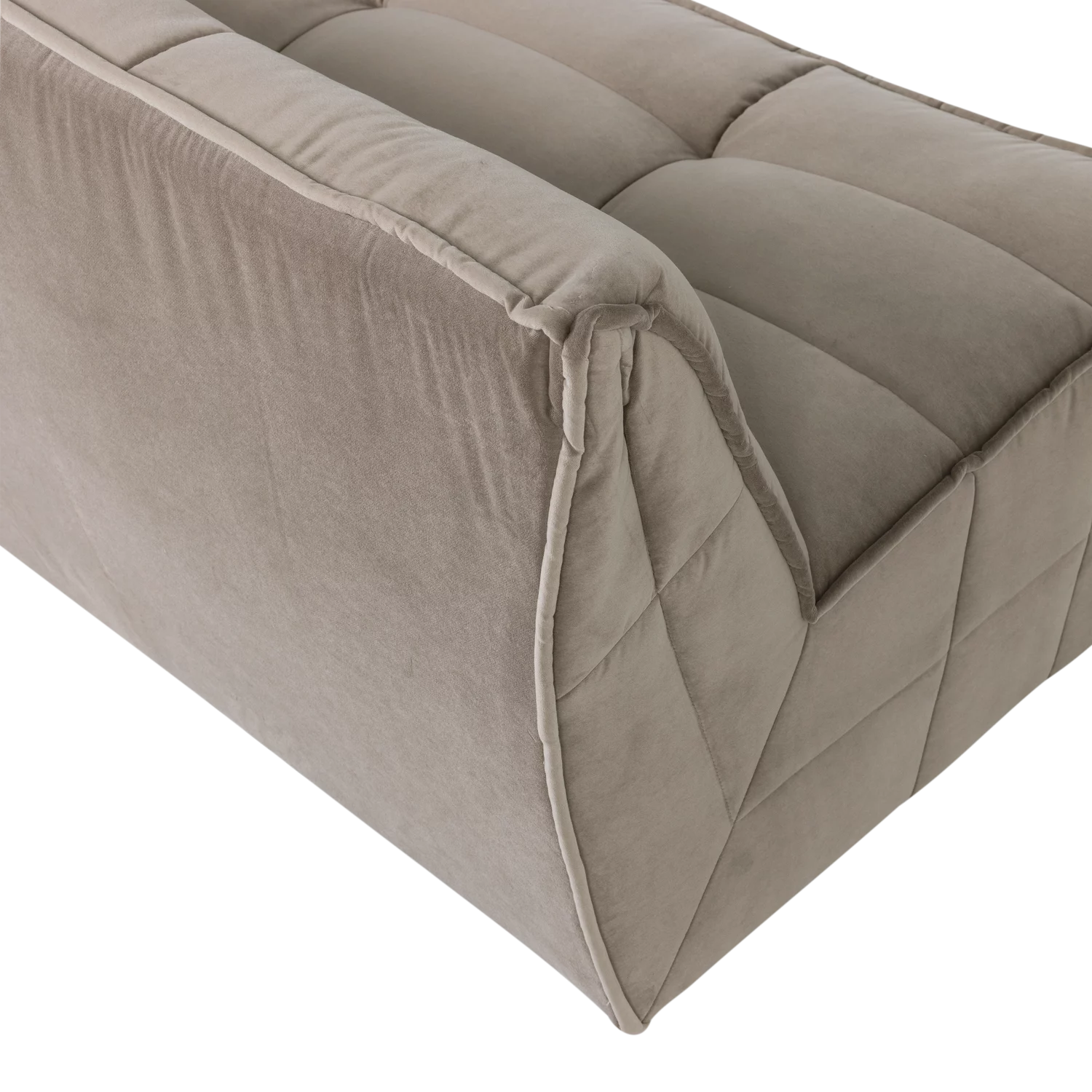 Cluster 3-Zits Bank Velvet Warm Taupe - Afbeelding 5