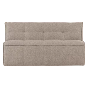 Alternative view of Cluster Eetbankje Met Rugleuning Boucle Khaki Bruin