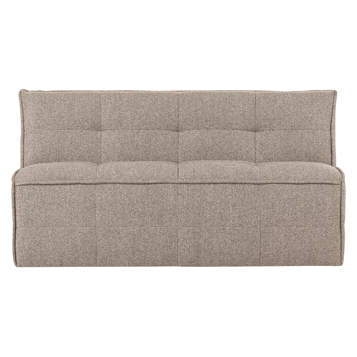 Cluster Eetbankje Met Rugleuning Boucle Khaki Bruin - Afbeelding 2