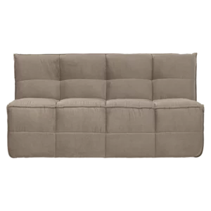 Alternative view of Cluster Eetbankje Met Rugleuning Velvet Warm Taupe
