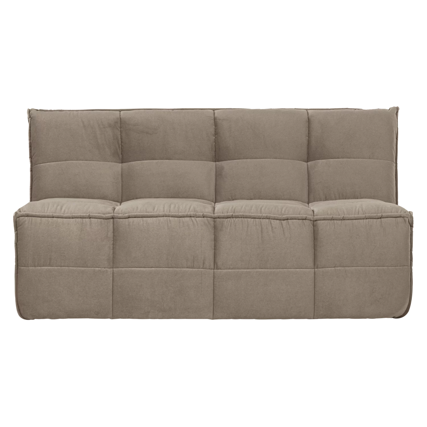 Cluster Eetbankje Met Rugleuning Velvet Warm Taupe - Afbeelding 2