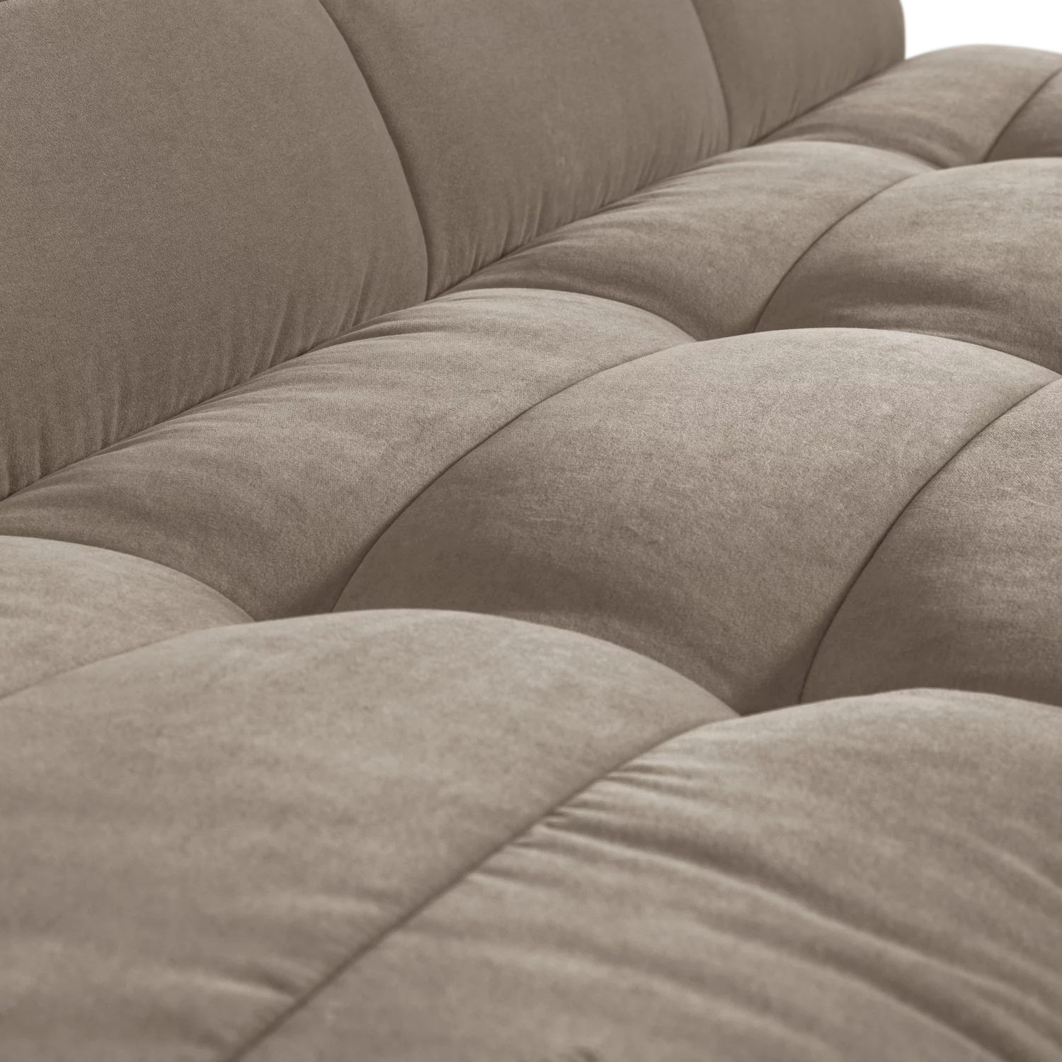 Cluster Eetbankje Met Rugleuning Velvet Warm Taupe - Afbeelding 4