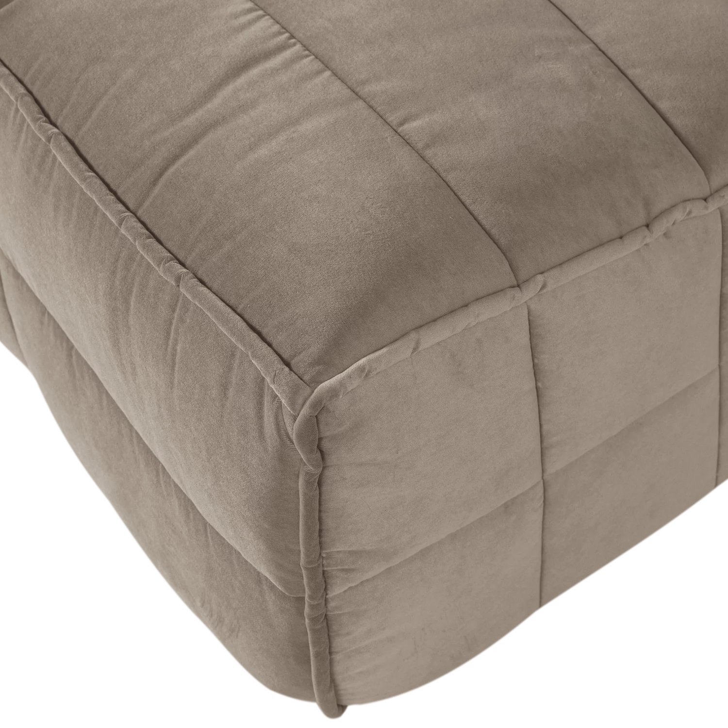 Cluster Eetbankje Met Rugleuning Velvet Warm Taupe - Afbeelding 5