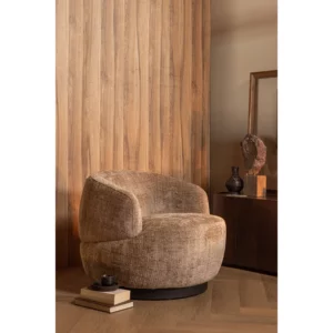 Alternative view of Woolly Draaifauteuil Chenille Zand