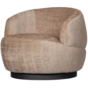 Woolly Draaifauteuil Chenille Zand