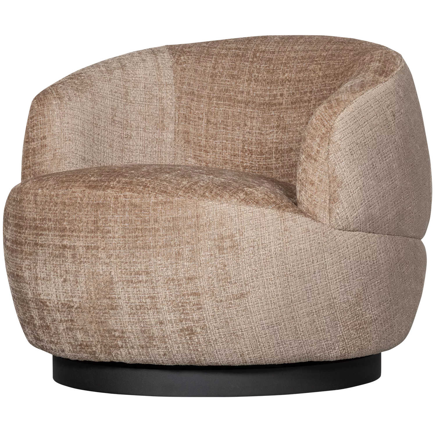 Woolly Draaifauteuil Chenille Zand