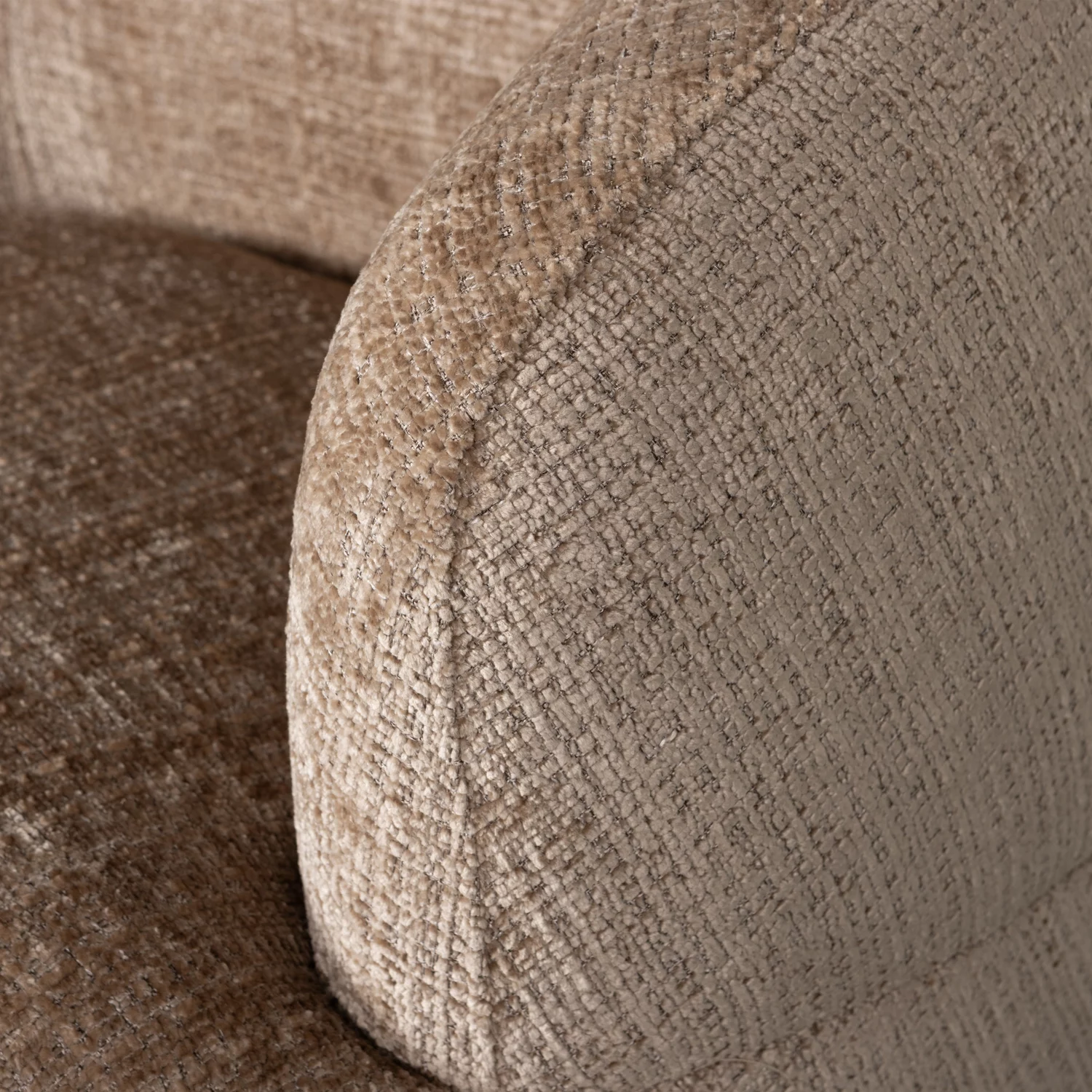 Woolly Draaifauteuil Chenille Zand - Afbeelding 7