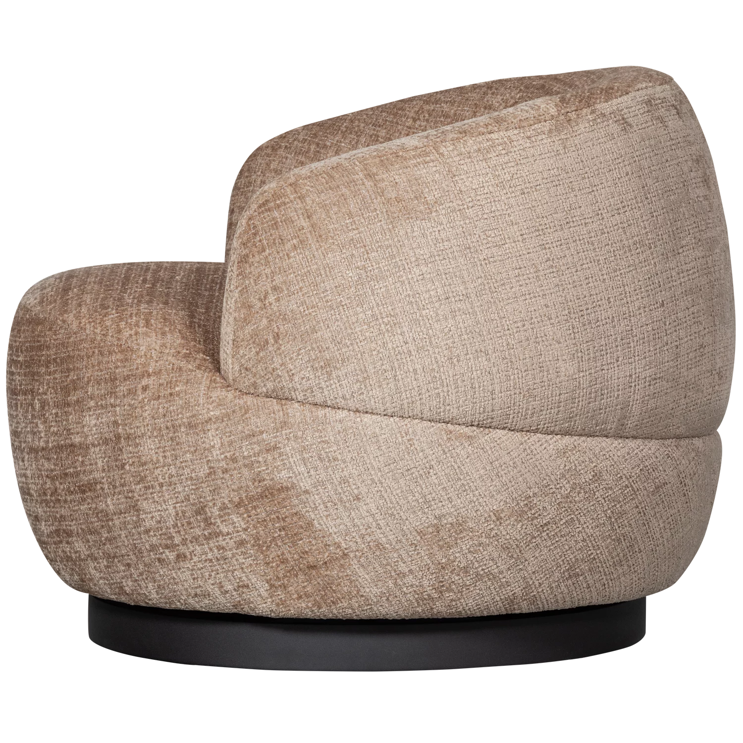 Woolly Draaifauteuil Chenille Zand - Afbeelding 4