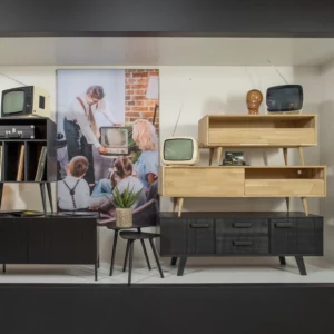 Alternative view of Tygo Tv Meubel 150 Cm Eiken Met Retro Poten [Fsc]