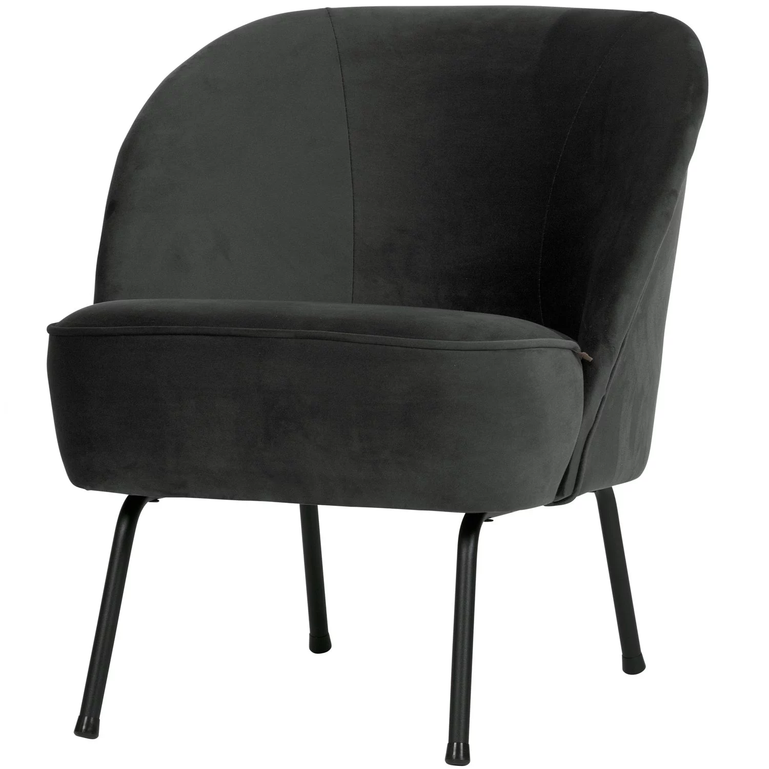 Vogue Fauteuil Velvet Zwart